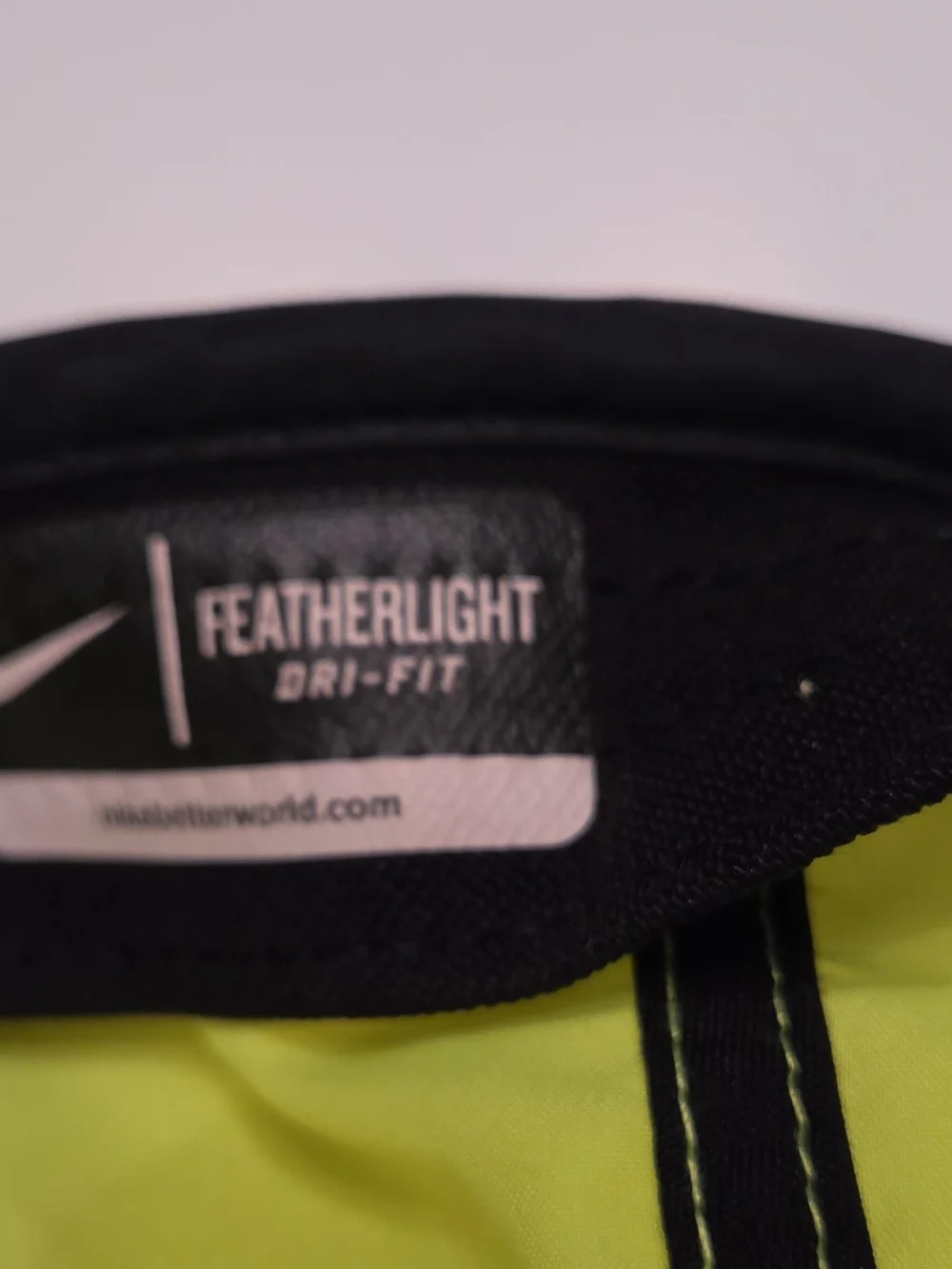 Nike Featherlight Dri-Fit Tennis Running Neon Volt Yellow Hat Cap Adjustable